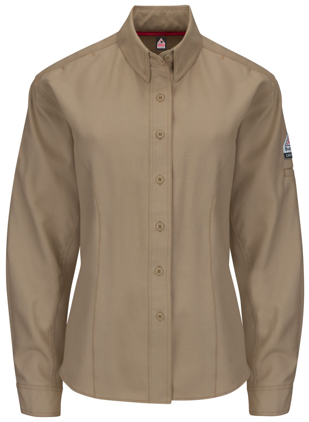 bulwark-women-s-fr-shirt-qs41-iq-series-long-sleeve-endurance-collection-khaki-front.jpg