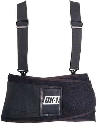 OK-1 Mesh Back Support Belt UNIV - with Detachable Suspenders