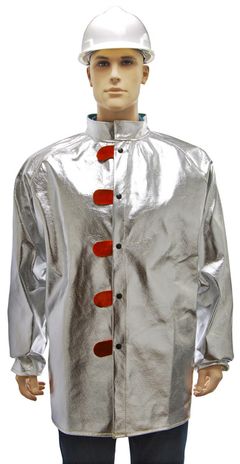Otterlayer aluminized jacket front detail C11-ACF