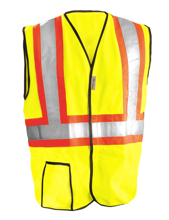 Occunomix OccuLux Economy Two-Tone and High Visibility Vest LUX-SSG2T Front