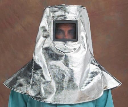 CPA 19 oz Aluminized Rayon Heavy Helmet with 4.5" x 5.25" Fixed Window