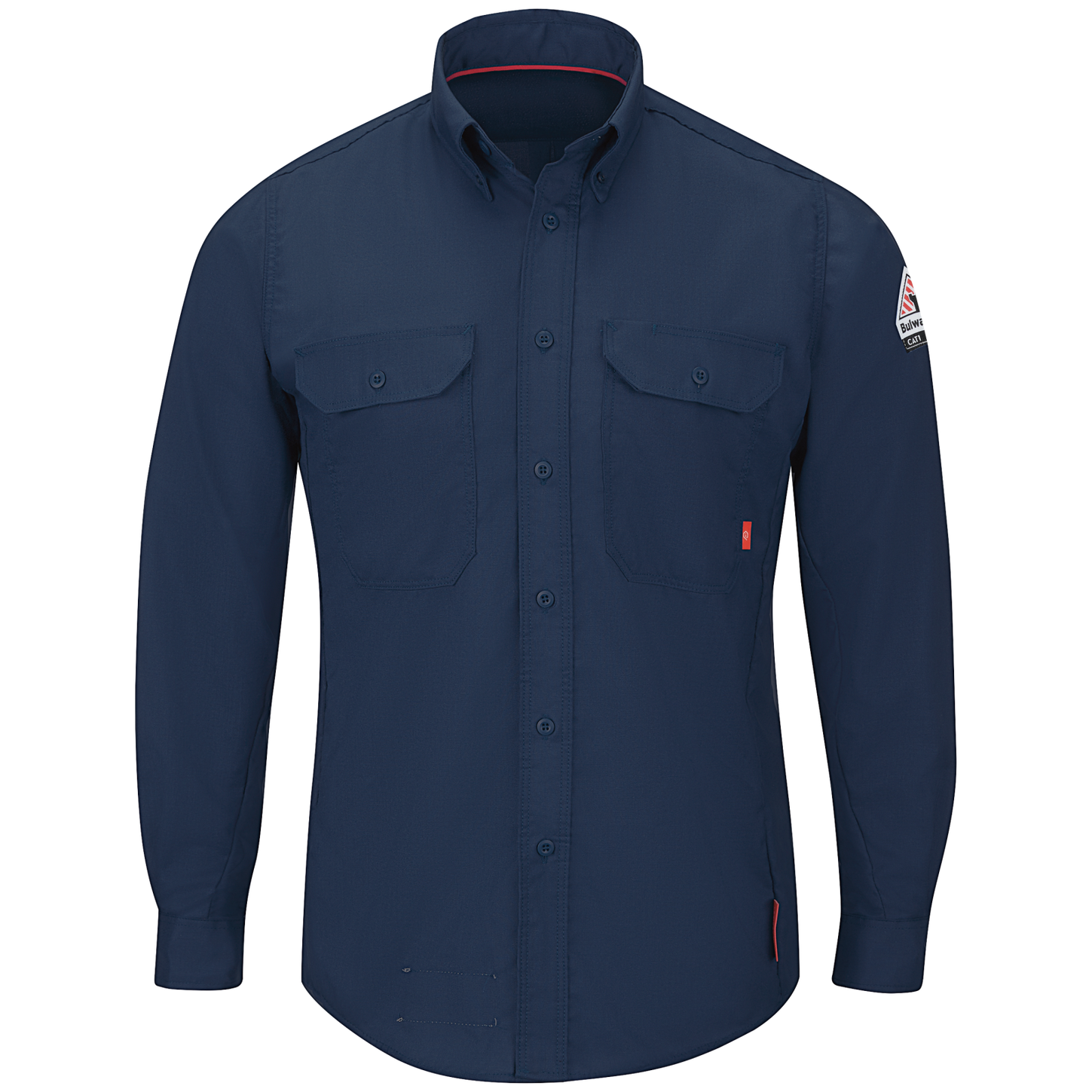 Bulwark-fr-qs24-lightweight-comfort-shirt-navy-front