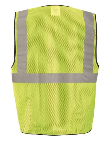 Occunomix ECO-GCS High Visibility Mesh Surveyor Vest Back Yellow