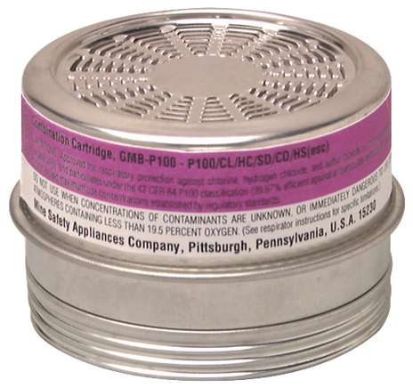 MSA 815179 Acid Gas Comfo Cartridge with P100 Filter