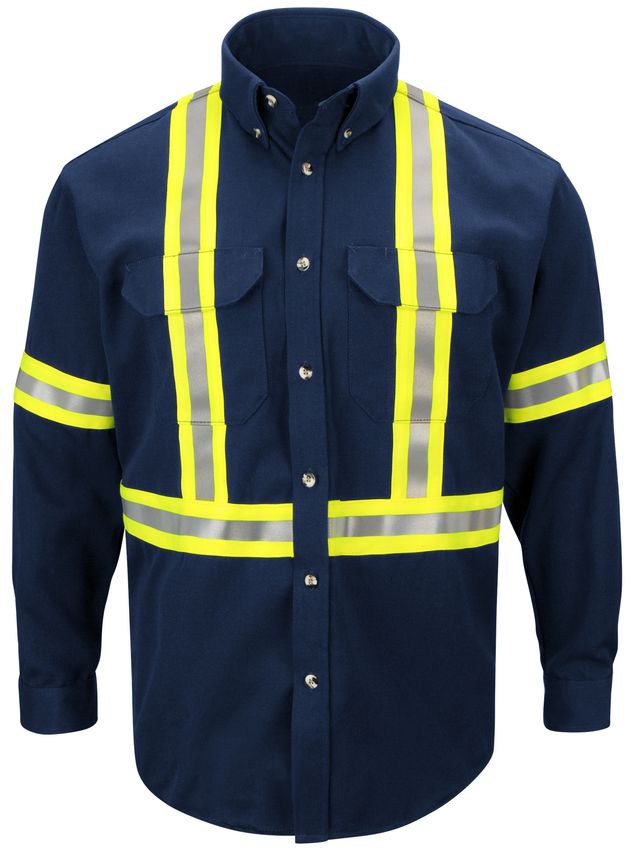 bulwark-fr-shirt-sluc-midweight-enhanced-visibility-uniform-reflective-trim-navy-front.jpg