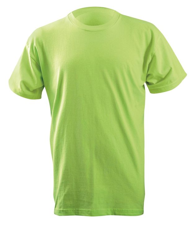 Occunomix LUX-300 Hi-Viz Classic Cotton T-shirt Lime Front