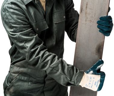 Ansell Hycron Heavy Nitrile Palm Dipped Glove 27-600 - Knit Wrist Example
