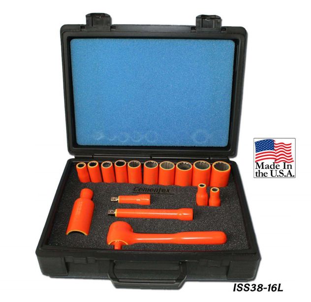 Cementex ISS38-16L 12 Point Deep Wall Socket Set, 16PC