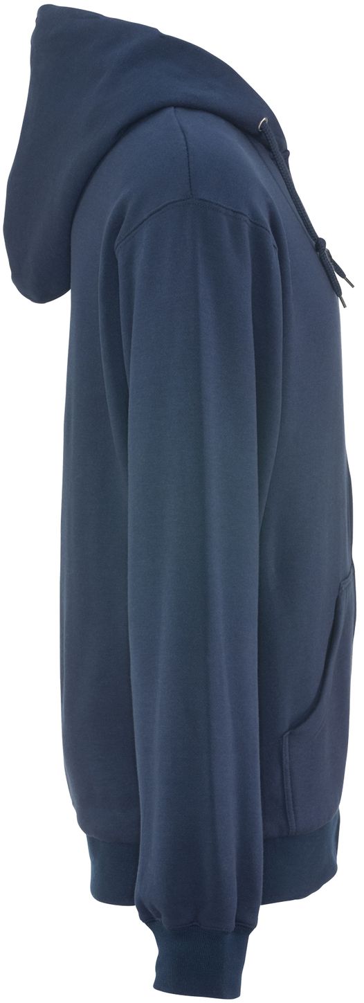 RefrigiWear 0487 Thermal Zipper Work Sweatshirt - With Hood, 2 Layer Navy Right