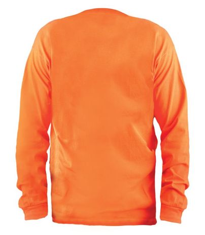 Occunomix LUX-300LP Hi-Viz Classic Cotton Long Sleeve T-shirt Shirt Back