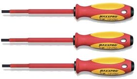 Knipex MaxxPro Insulated Screwdriver - Slotted Tip, 4" Blade