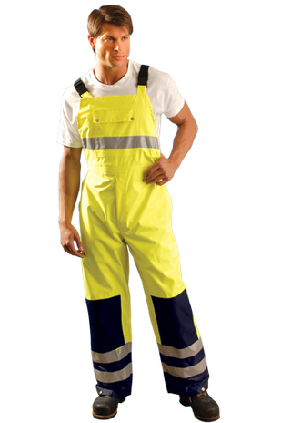 Occunomix LUX-TENBIB Hi-Viz Breathable Bib Pants Example